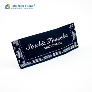 Haut de Gamme Noir Tissé En Soie Dorée Logo <span class=keywords><strong>Chaussures</strong></span> Étiquette De Taille - Product Image 5