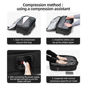 Large-Capacity Multi-Functional Vacuum Compression <b>Backpack</b> Men Business Travel Waterproof airbag <b>Backpack</b> - Product Image 3