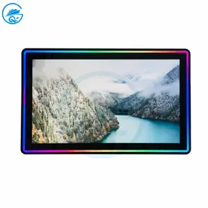 23.8 Inch Capaciteit Aluminium Bezel Led Licht Verticale Open Frame Touchscreen Monitor