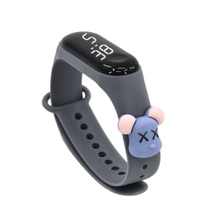 นาฬิกาอัจฉริยะสำหรับวัยรุ่นรุ่นใหม่ที่ทันสมัย, สายรัดข้อมือกีฬาลายการ์ตูนหน้าจอสัมผัส LED, นาฬิกาสำหรับสวมใส่ทุกวัน - Product Image 4