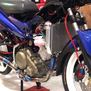 Radiateur de moto en aluminium LC135 LC150 Y15ZR SNIPER avec double ventilateur, refroidissement par eau haute efficacité, montage direct, noir - Product Image 6