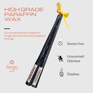 Premium Unscented Taper <b>Candles</b> Pack of 6 <b>Long</b> Burning Decorative Wax <b>Candles</b> for Home Decor Wedding Dining and Events - Product Image 4