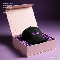 Boîte à chapeaux de luxe personnalisée en carton recyclable pour chapeaux de cowboy, emballage cadeau, impression UV avec logo personnalisé, échantillon de conception gratuit