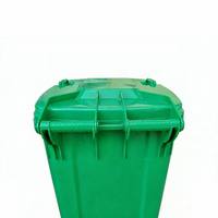 Poubelle mobile à roulettes de 240 L, bac à déchets public, bac de stockage, poubelle en plastique