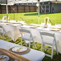 Americana Wimbledon Chaises pliantes de jardin en plastique résine blanche pour mariages fêtes traiteur location en gros résistant