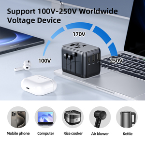 Worldplug Travel Power Chargers Adaptadores Worldwide International Universal Plug Adapter para EU US UK AU - Product Image 3