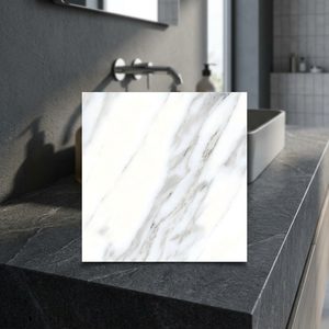 Azulejos de Porcelana de Lujo Carrara Brillante de 600x600 mm, Acabado de Mármol Brillante, Pisos de Primera Calidad - Product Image 6