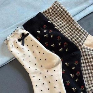 Women's Ankle <b>Socks</b> Polka Dot Floral Plaid Cotton Breathable Spring Summer Casual <b>Socks</b> For Youth 18-40 Years Old - Product Image 1