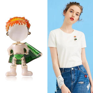 Broche de <span class=keywords><strong>super</strong></span>-<span class=keywords><strong>héros</strong></span> en alliage émaillé à effet goutte d'huile pour homme, polyvalente et simple, pour le quotidien et les trajets, accessoire vestimentaire exquis - Product Image 5