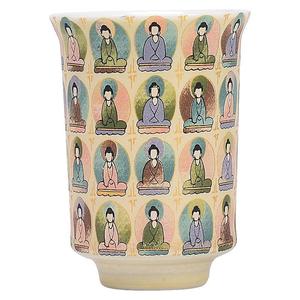 Taza de Té de Porcelana Blanca de Alta Temperatura, Diseño de los Mil Buda de las Cuevas de Dunhuang, Creativa y Cultural, Tamaño Grande - Product Image 5