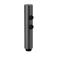 Robinet de douche à main en acier inoxydable noir pluie pulvérisateur de bidet à jet doux pour salle de bain pistolet accessoire de robinet Shattaf à main