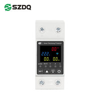 Interruptor de Circuito MCB con Medidor de Energía Solar WiFi Tuya Smart Home, Protector de Voltaje Din, Interruptor de Control Remoto LED, Monofásico AC, Fabricado en PC