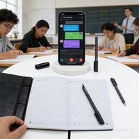 Bolígrafo Inteligente Pen Down Global Insights International Academic Forum con Sincronización y Traducción, Resolución de 0.04 mm, 1024 Niveles de Sensibilidad a la Presión