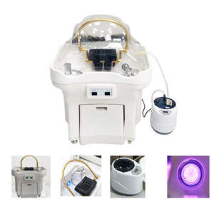 Lavabo Portátil de Alta Calidad con <span class=keywords><strong>Grifo</strong></span> Dorado <span class=keywords><strong>para</strong></span> Camillas de Masaje, con 2 Tanques de Agua, Lavabo Eléctrico Portátil <span class=keywords><strong>para</strong></span> Spa Capilar - Product Image 4