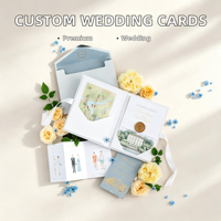 Lot complet d'invitations de mariage en gros – Cartes de vœux personnalisées, style et couleur au choix, impression numérique, estampage à chaud