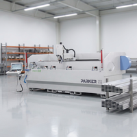 Centre d'usinage pour portes et fenêtres en aluminium PARKER CNC 3 axes avec système de commande SYNTEC complet, pour le perçage et le fraisage