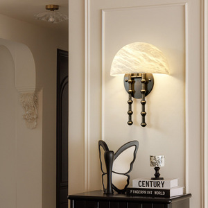 Marble <b>Wall</b> Lamp Led <b>Light</b> Source E27 <b>Switch</b> Control For Hotel Corridor Decoration - Product Image 3