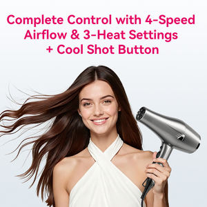 <span class=keywords><strong>Secador</strong></span> de <span class=keywords><strong>Pelo</strong></span> de Alta Velocidad FirePhoenix F1 Pro Max, Flujo de Aire de 21 m/s, Motor BLDC, 3000 W, Herramienta de Peinado Iónico de Grado Profesional, 23000 RPM - Product Image 6