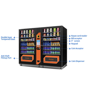 Distributeur automatique de vente au détail 24h/24 et 7j/7, distributeur automatique de collations et de boissons avec plusieurs options de paiement, service en libre-service 24h/24 et 7j/7 - Product Image 3