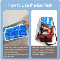 Packs de glace réutilisables en gel PE pour l'expédition – Packs froids compacts pour colis de médicaments, boîtes à lunch, petits glacières, refroidissement alimentaire
