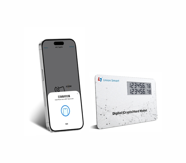 Union Smart Security Chips Payment Card Multi-Factor Authentication Digital Cold Wallet Visual Card NFC Fingerprint Financial