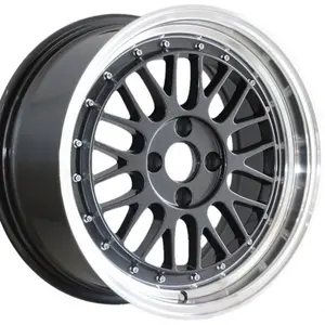 Pour le japon, roues en alliage de voiture de tourisme pleine taille 15 16 17 18 pouces, jantes adaptées à votre voiture pour <span class=keywords><strong>Jap</strong></span> LM 4/5*100/112/114.3/120/108 plat profond - Product Image 1