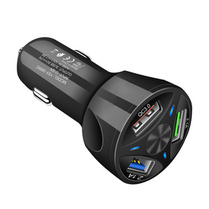 ที่ชาร์จในรถยนต์ 3USB QC3.0 ที่ชาร์จแบบหลายพอร์ต 3.1A สามารถปรับแต่งโลโก้ได้สำหรับ Samsung iPhone Huawei - Product Image 6