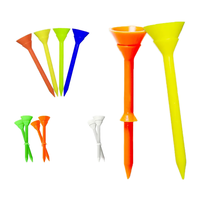 Tees de Golf Coloridos de Primera Calidad, con Control de Altura Profesional, Ligeros y Reutilizables para Entrenamiento de Golf