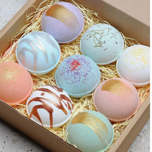Boules effervescentes écologiques OEM pour le soin de la peau, huile de douche, aromathérapie, spa, cadeau, mini <span class=keywords><strong>bombe</strong></span> de bain relaxante vegan faite à la main - Product Image 4