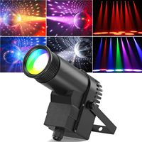 Luz LED DMX512 RGBW U`King, tipo Beam Pinspot, para discoteca, bola de espejos, efectos de iluminación de escenario DMX para fiestas KTV