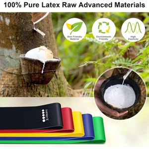 Wholesale 5pcs Set Customized Fitness Loop <b>Band</b> Resistance Elastic <b>Bands</b> for Workout and Pilates <b>Exercise</b> - Product Image 5