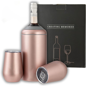 Thép không gỉ rượu vang Máy làm lạnh với iceless thiết kế cho các bên-Món quà mát mẻ cho những người yêu thích rượu vang - Product Image 1