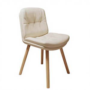 <span class=keywords><strong>Silla</strong></span> de ordenador sedentaria y cómoda para dormitorio de niña, mesa de maquillaje, <span class=keywords><strong>silla</strong></span> con respaldo, patas giratorias de madera maciza, moderna - Product Image 1