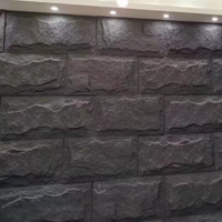Penjualan Besar Panel Dinding Palsu Busa Poliuretan Batu Jamur PU Eksterior Desain Modern Budaya Interior Batu Lunak