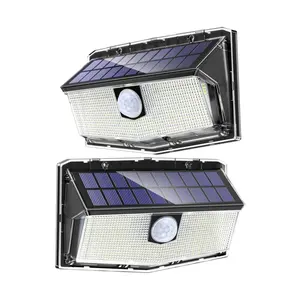 300发光二极管太阳能灯PIR运动传感器户外太阳能灯IP67防水壁灯太阳能太阳光驱动花园路灯