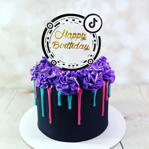 Décoration de gâteau tendance 2025 pour joyeux <span class=keywords><strong>anniversaire</strong></span> / Baby shower / M. et Mme, topper de gâteau en acrylique pour fête de réunion - Product Image 2