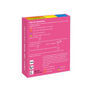 <span class=keywords><strong>Gioco</strong></span> di Carte 'Indovina <span class=keywords><strong>la</strong></span> <span class=keywords><strong>Parola</strong></span>' da 52 Pezzi - Puzzle a Tema Musica, Cinema e TV per Feste, dai 14 Anni in Su, 30 Minuti di <span class=keywords><strong>Gioco</strong></span> in Scatola 15x12x4cm - Product Image 5