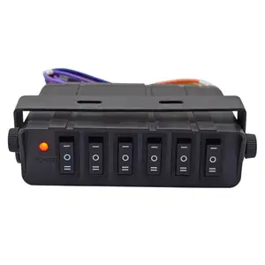 12V Wipp schalter box für Auto 6-Gang-Verteilerkasten Wipp kippschalter Auto Lighting Systems