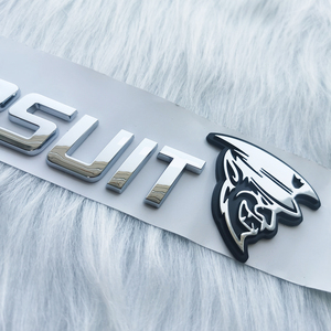 3d Electrofrom <strong>Chrome</strong> /<strong>sliver</strong>/black Badges ABS Plastics Auto Car Emblem Sticker logo - Product Image 6