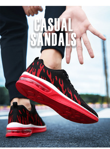 Chaussures de course à <span class=keywords><strong>coussin</strong></span> <span class=keywords><strong>d</strong></span>'<span class=keywords><strong>air</strong></span> pour hommes et femmes, baskets de tennis, de <span class=keywords><strong>basket</strong></span>-ball, de sport, <span class=keywords><strong>d</strong></span>'athlétisme, de taille 5 à 11, avec logo Fire - Product Image 6