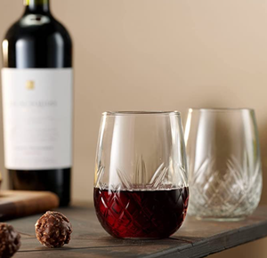 Бокалы для вина, бокалы для напитков без ножек, бокалы для виски ручной резки-дублиновая коллекция, 16 унций, набор из 4 шт. - Product Image 2