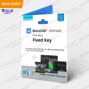 24時間年中無休のオンラインBricsCAD Ultimate Fixed Key PC/Mac/Linuxグローバル言語CADおよびモデリングツールの1年間のサブスクリプション24 23 BIM