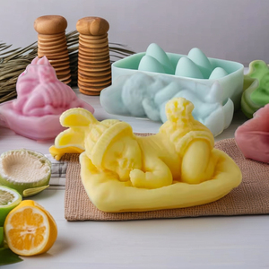 Ornements de maison sommeil <span class=keywords><strong>ange</strong></span> parfumé silicone bougie <span class=keywords><strong>moule</strong></span> mignon enfants <span class=keywords><strong>ange</strong></span> plâtre goutte à goutte silicone <span class=keywords><strong>moule</strong></span> - Product Image 1