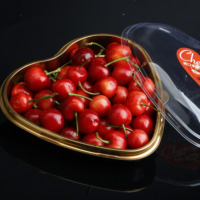 Custom Clear Wegwerp Plastic Hart Vorm Blister Huisdier Fruit Container Lade