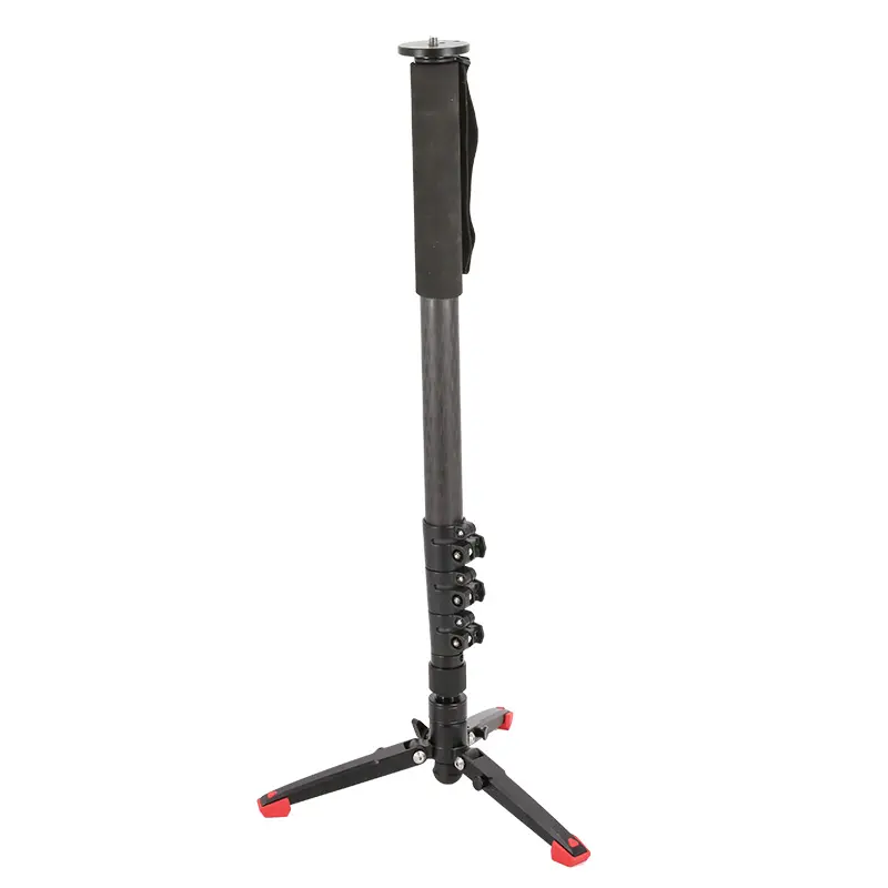 Professional Carbon Fiber Monopod with Tripod Kickstand for Camera and Camcorder Photography