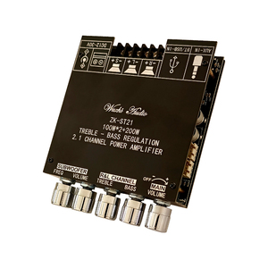 WUZHI AUDIO ST21 <span class=keywords><strong>BT</strong></span> цифровой модуль усилителя динамика плата 2,1 канала 100 Вт + 100 Вт + 200 Вт сабвуфер TPA3221 звуковой модуль - Product Image 1