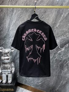<span class=keywords><strong>T</strong></span>-<span class=keywords><strong>shirt</strong></span> King Mcgreen Star Chromed Hearts, style rétro, manches courtes, décontracté, ample, pour hommes, femmes et couples, en coton. - Product Image 6