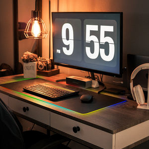 Коврик для мыши с рисунком, Неопреновый резиновый водонепроницаемый игровой коврик для мыши со светодиодной подсветкой, RGB, размер XL, XXL, <span class=keywords><strong>XXXL</strong></span>, с пользовательским дизайном - Product Image 2