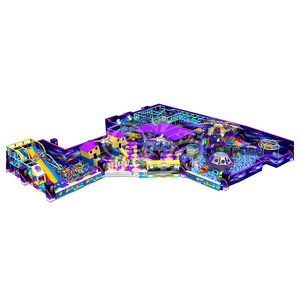 Parcours d'aventure en corde personnalisé pour centre d'amusement commercial, labyrinthe intérieur en filet pour enfants, aire de jeux intérieure pour enfants - Product Image 5