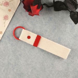 Spot Goods South Korea Nylon Chroma Canvas Webbing Lanyard Water Bottle Keychain <b>Name</b> Tag for Key Holder Clothing Keychains - Product Image 5